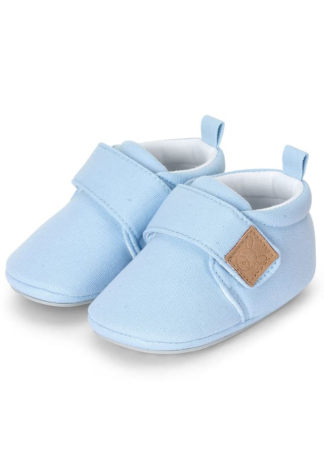 🌟 Sterntaler Baby-Mädchen Babykrabbelschuh Uni Flacher Slipper 20 EU Hellblau 🌟