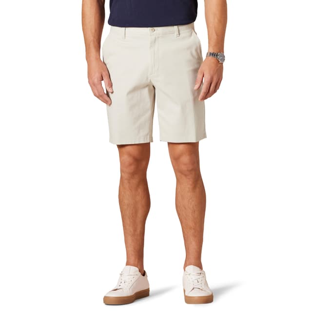 Amazon Essentials Herren 23 cm Lange Stretch-Chinohose mit schmaler Passform 36W Stone 🌟