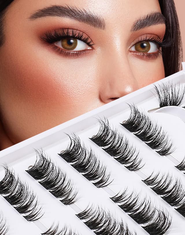 Jiocolor 3D Cluster Wimpern - Natürlicher Look - 7 Paare - DY23
