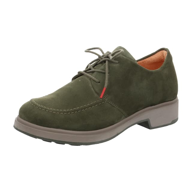 👠🛍️ Reduziert! Think! Damen Cogita Lederfutter Derby 38 EU Olive 7000
