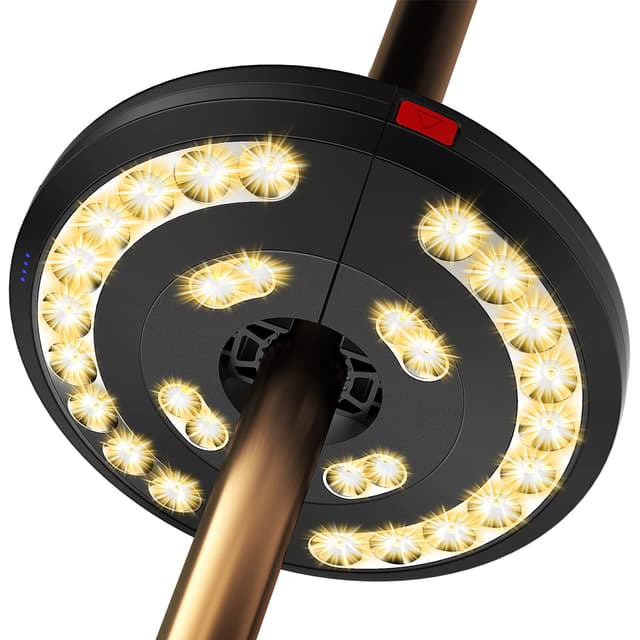 🌞 Eletorot Sonnenschirm Beleuchtung LED mit USB-Wiederaufladung