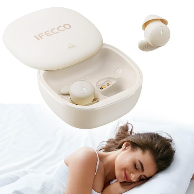 IFECCO Schlafkopfhörer Seitenschläfer 🎧 Mini In Ear Kopfhörer Bluetooth zum Schlafen