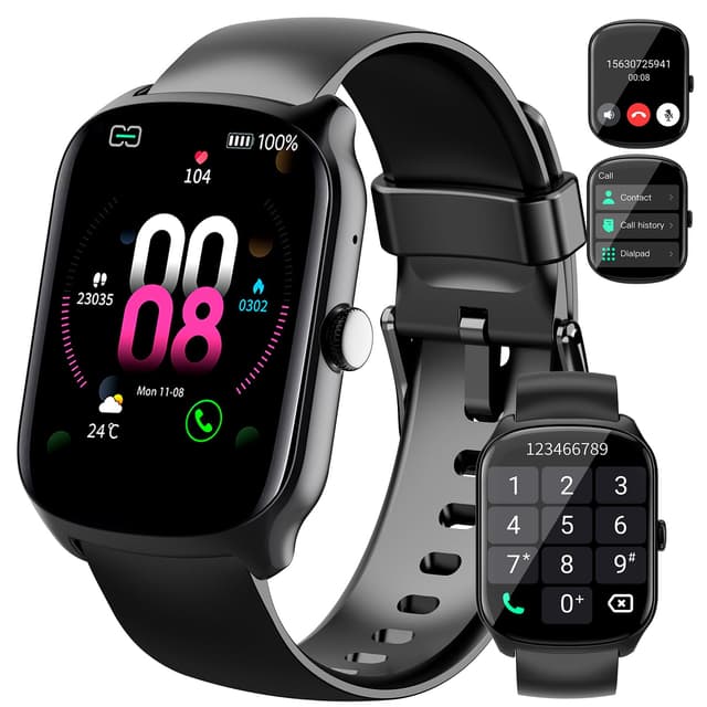 Smartwatch Herren Damen, 1,95" HD Gebogener Bildschirm ⌚📱💪