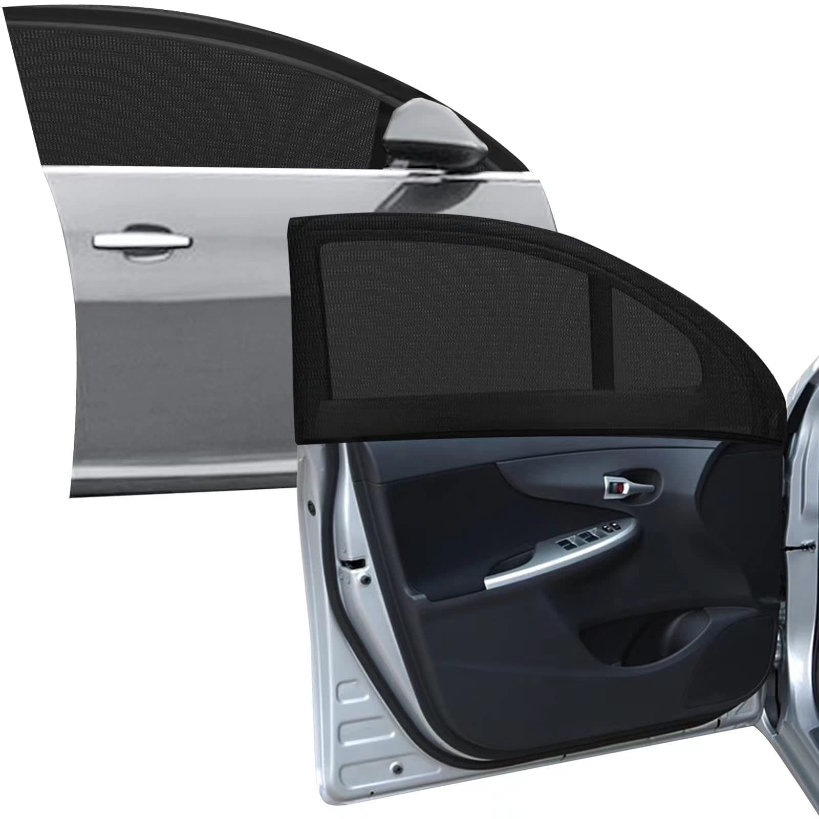🚗🌞 2-Stück Autofenster-Bildschirm für Frontfenster - Auto Sonnenschutz