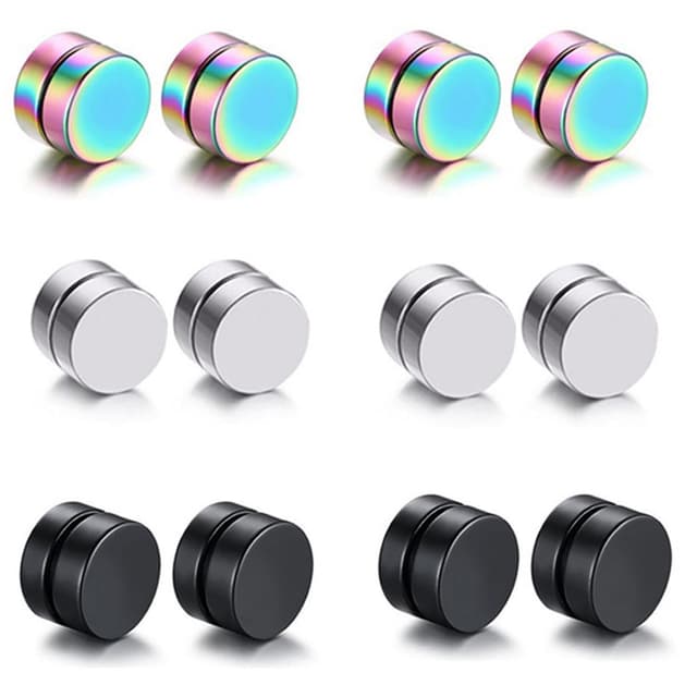 Angebot: 6 Paare 6mm Magnet Ohrringe 😍