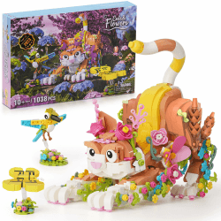 IKUPER Creator Blumen Katze Bausteine Set 🌸🐱 - 50% Rabatt!