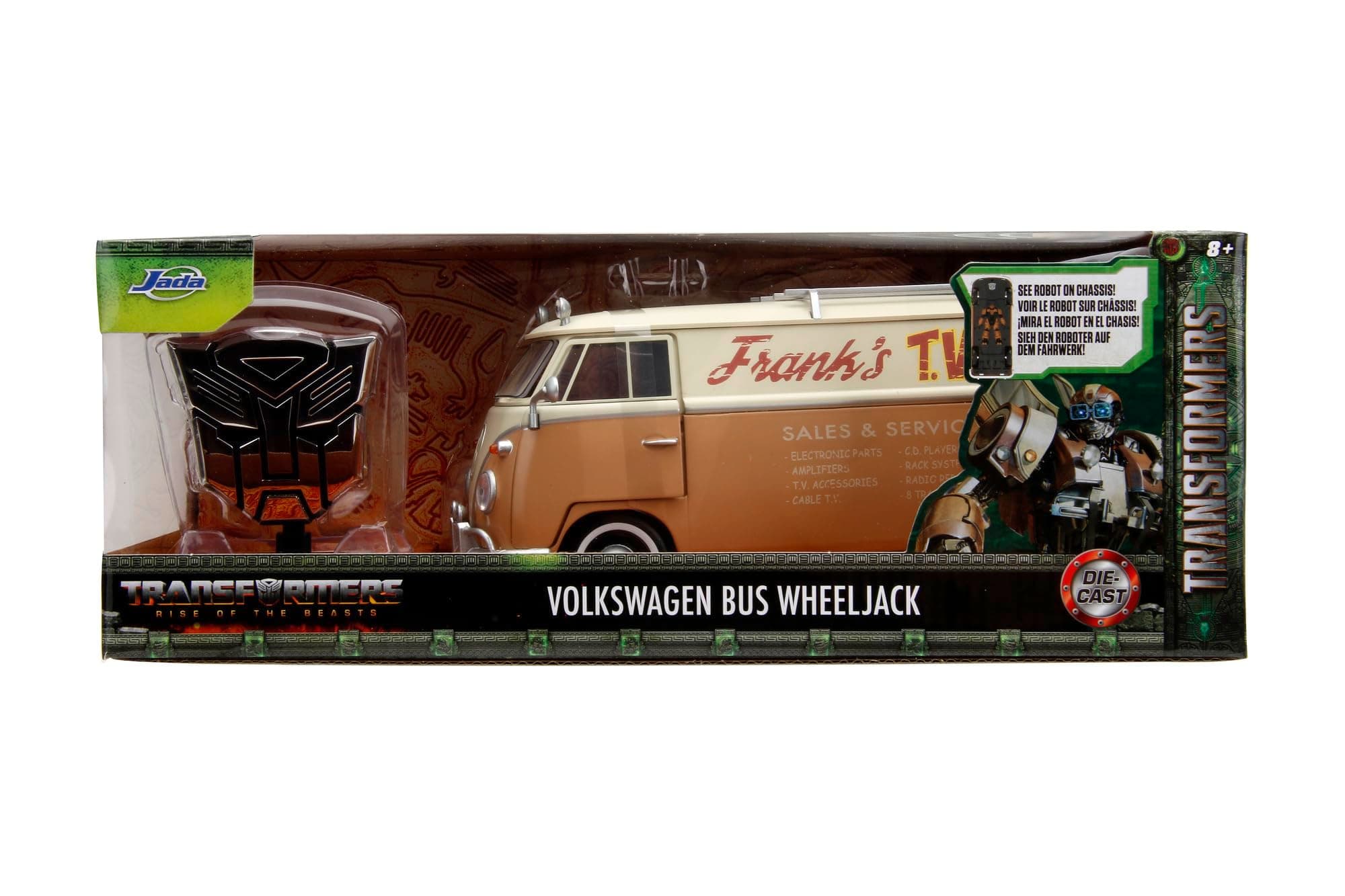 🚗 Jada Toys Transformers Wheeljack VW Bus (T7) - Volkswagen Bulli aus Transformers 7 🚀