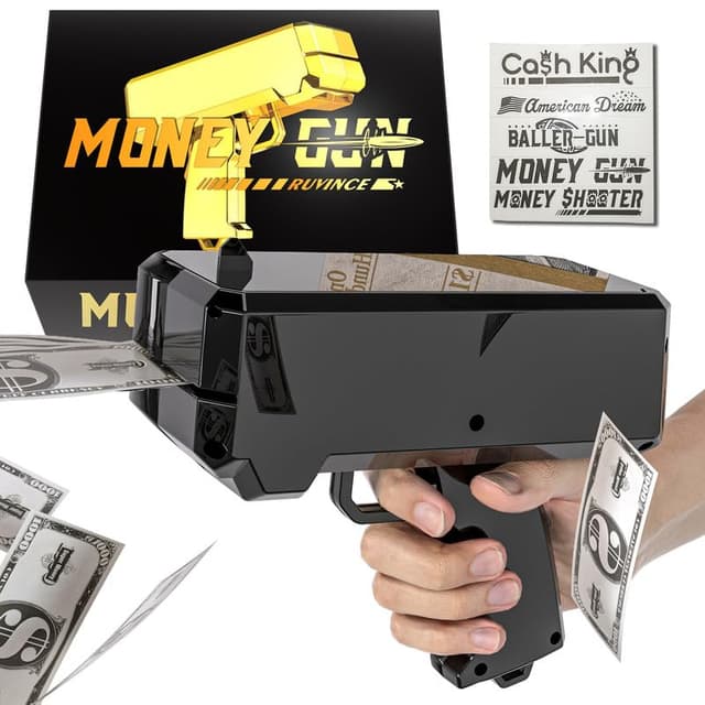 RUVINCE Geldpistole Shooter Geldpistole für Filme 🎥💸💰