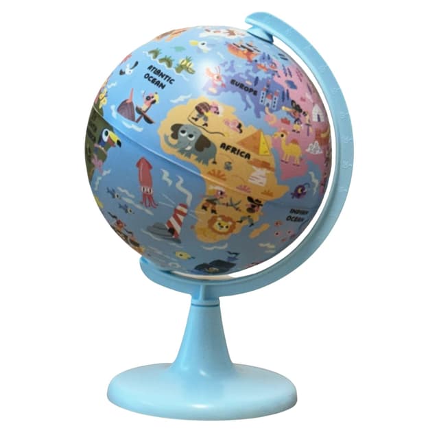 TOPGLOBE 15cm Globus 'legendäre Piraten' mit 54 Puzzleteilen 🌍🏴‍☠️