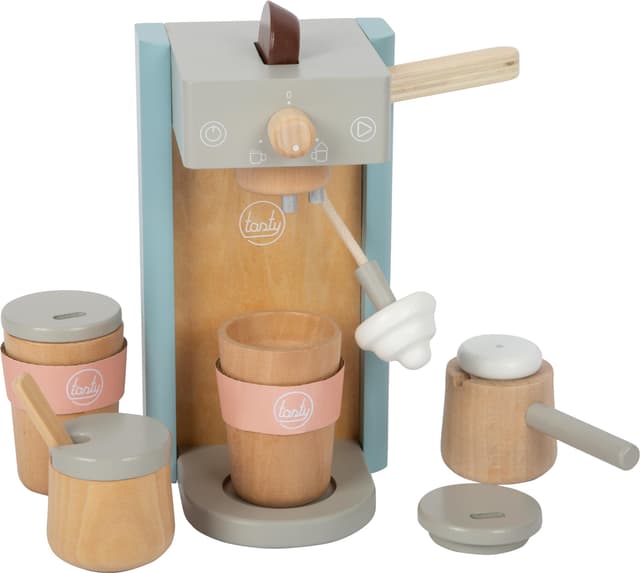 🌟 Tolles Angebot! Kaffeemaschinen-Set aus Holz für Kinder 🌈