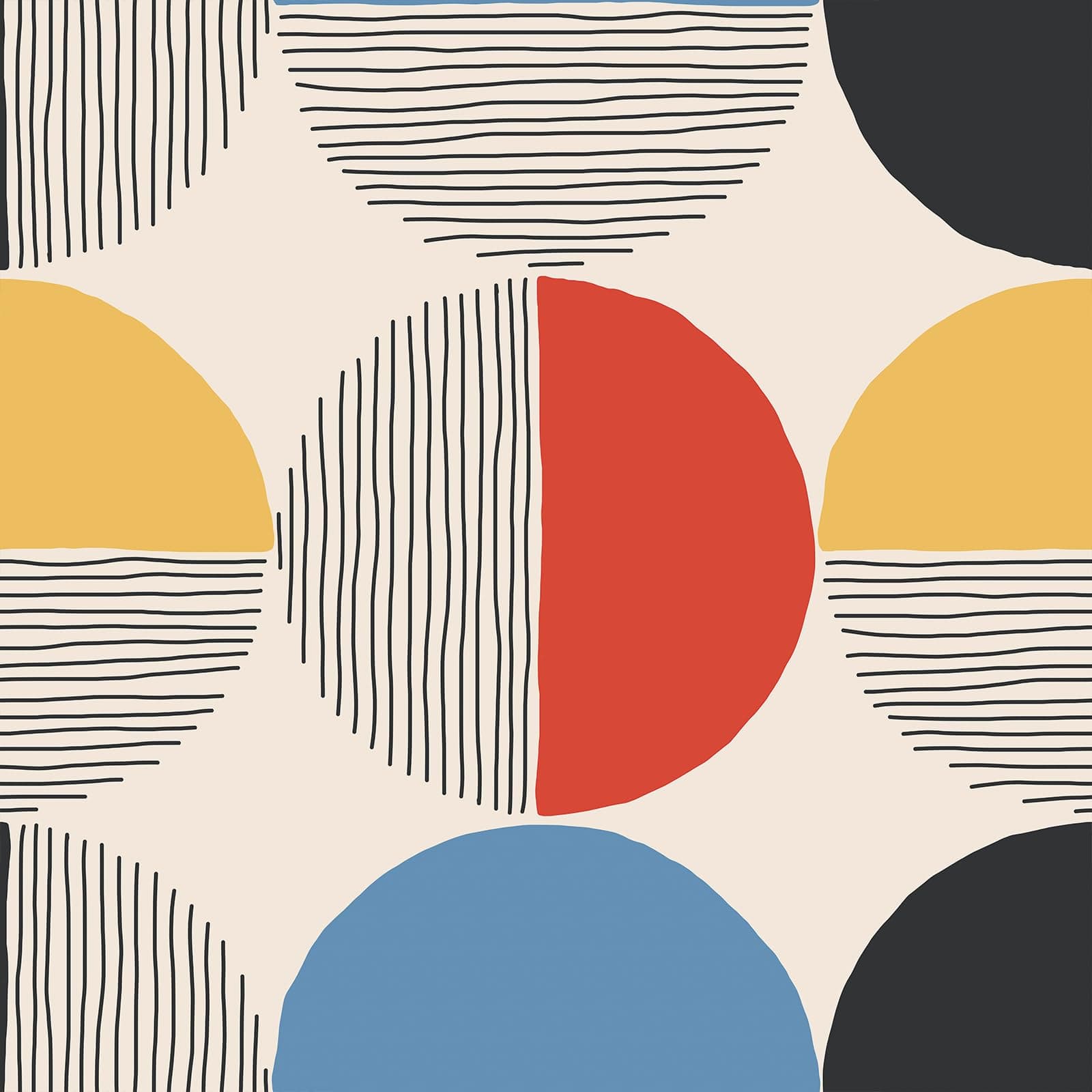 VEELIKE Moderne Geometrische Tapete 🏡 Vintage-Atmosphäre schaffen!
