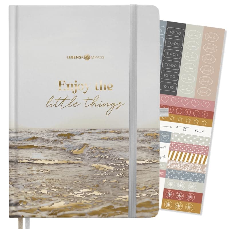 LEBENSKOMPASS Bullet Journal Notizbuch Tagebuch A5 PRO ”RISE” 📓🌟