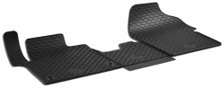 Walser DirtGuard Gummi Fußmatten Auto für Citroen Jumpy III/Peugeot Expert/Toyota Proace/Opel Vivaro/FIAT Scudo 🚗