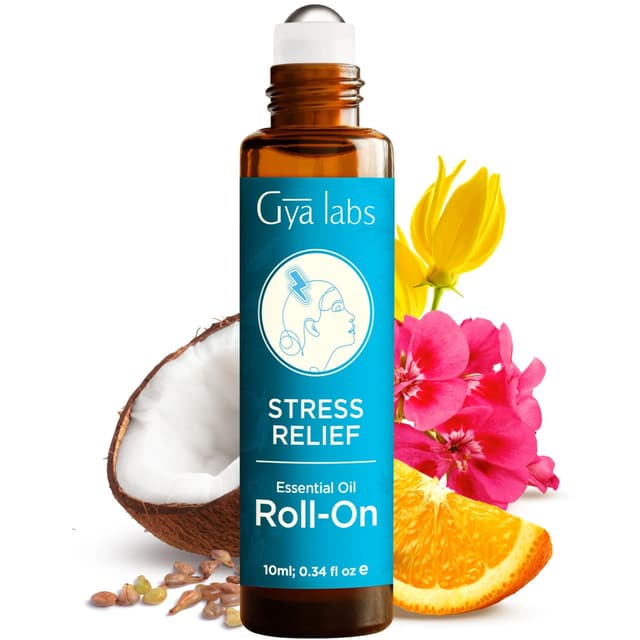🌿 Gya Labs Anti-Stress-Roll-On mit ätherischen Ölen zum Stressabbau - 10ml
