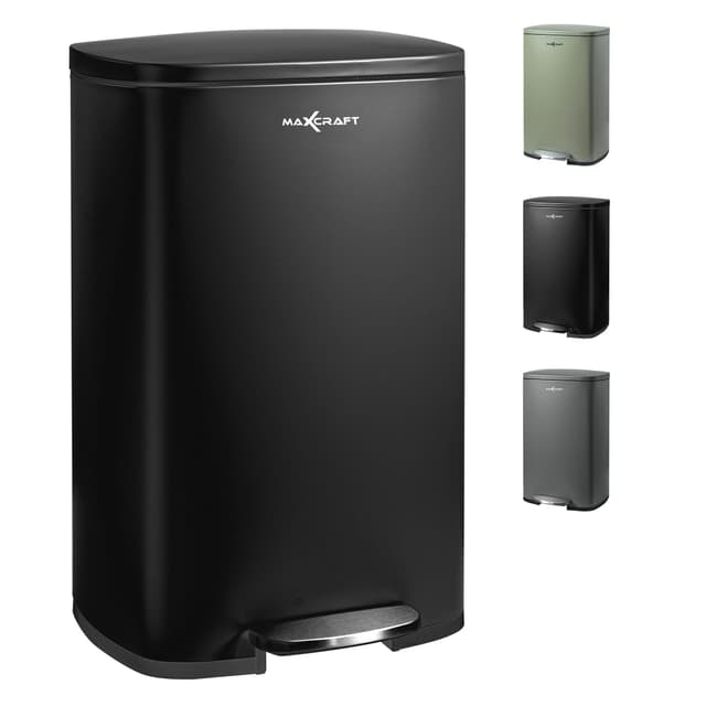 🌟 Super Deal! MAXCRAFT Mülleimer 50 Liter aus Stahl 🌟