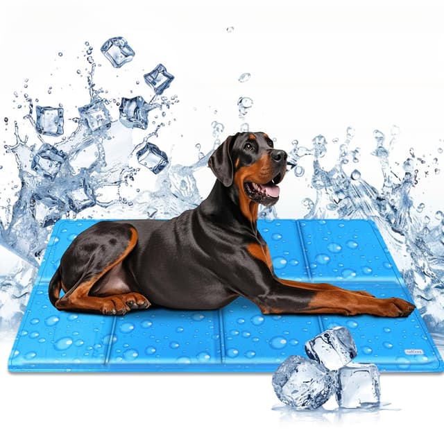 Nobleza Kühlmatte Hund, Kühldecke Extra Groß, 140 * 90cm, Hundekühlmatte Selbstkühlend 🐶🌞