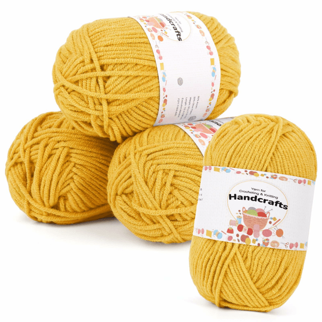 Aeelike 200g(4x50g) Häkelgarn Baumwolle zum Stricken 🧶