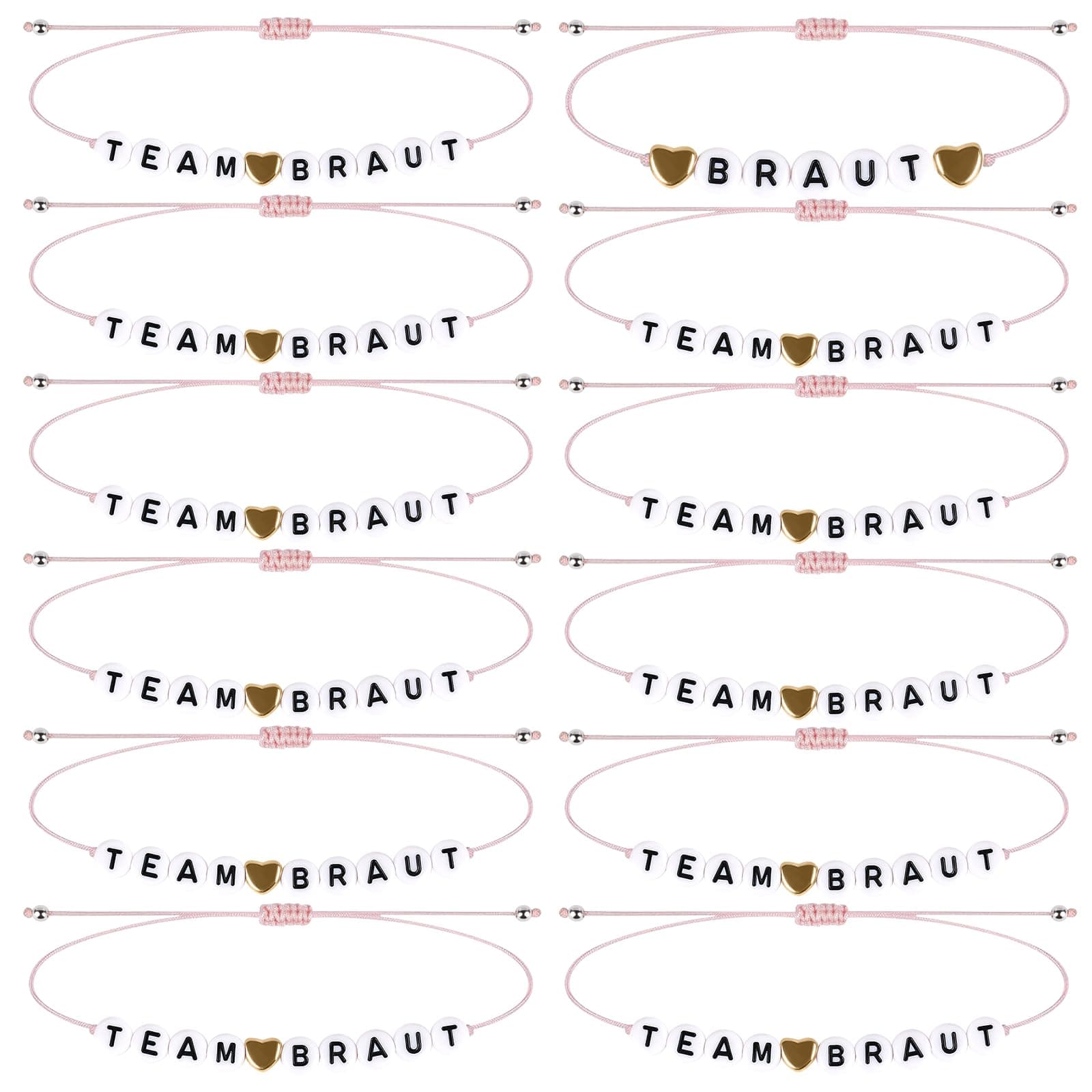 JGA-Armband-Set | Hochwertige Handmade Armbänder für Hochzeitsfeier 🎉