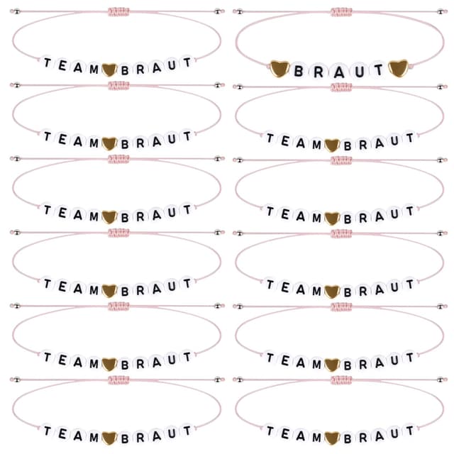 JGA-Armband-Set | Hochwertige Handmade Armbänder für Hochzeitsfeier 🎉