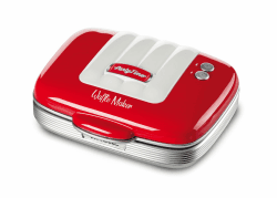 🎉🧇 Ariete Waffeleisen Party Time 1973 - 700 W, Rot