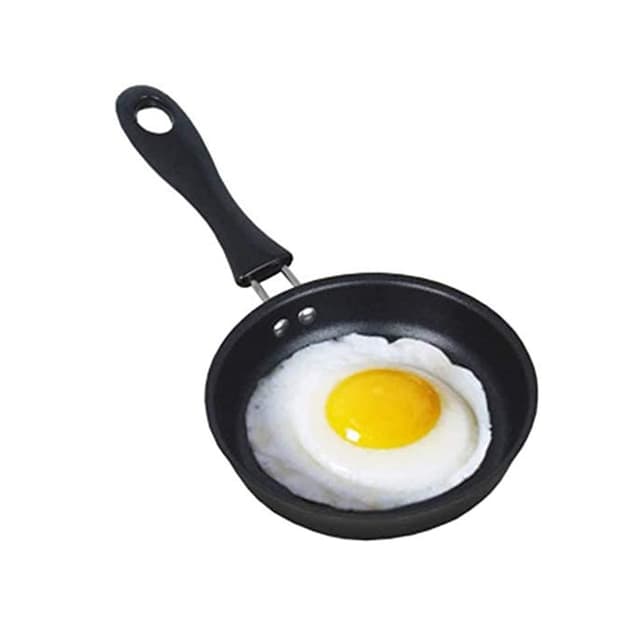 🍳 Demoyaya Antihaftbeschichtete Mini-Pfanne für ein Ei, 12 cm 🍳
