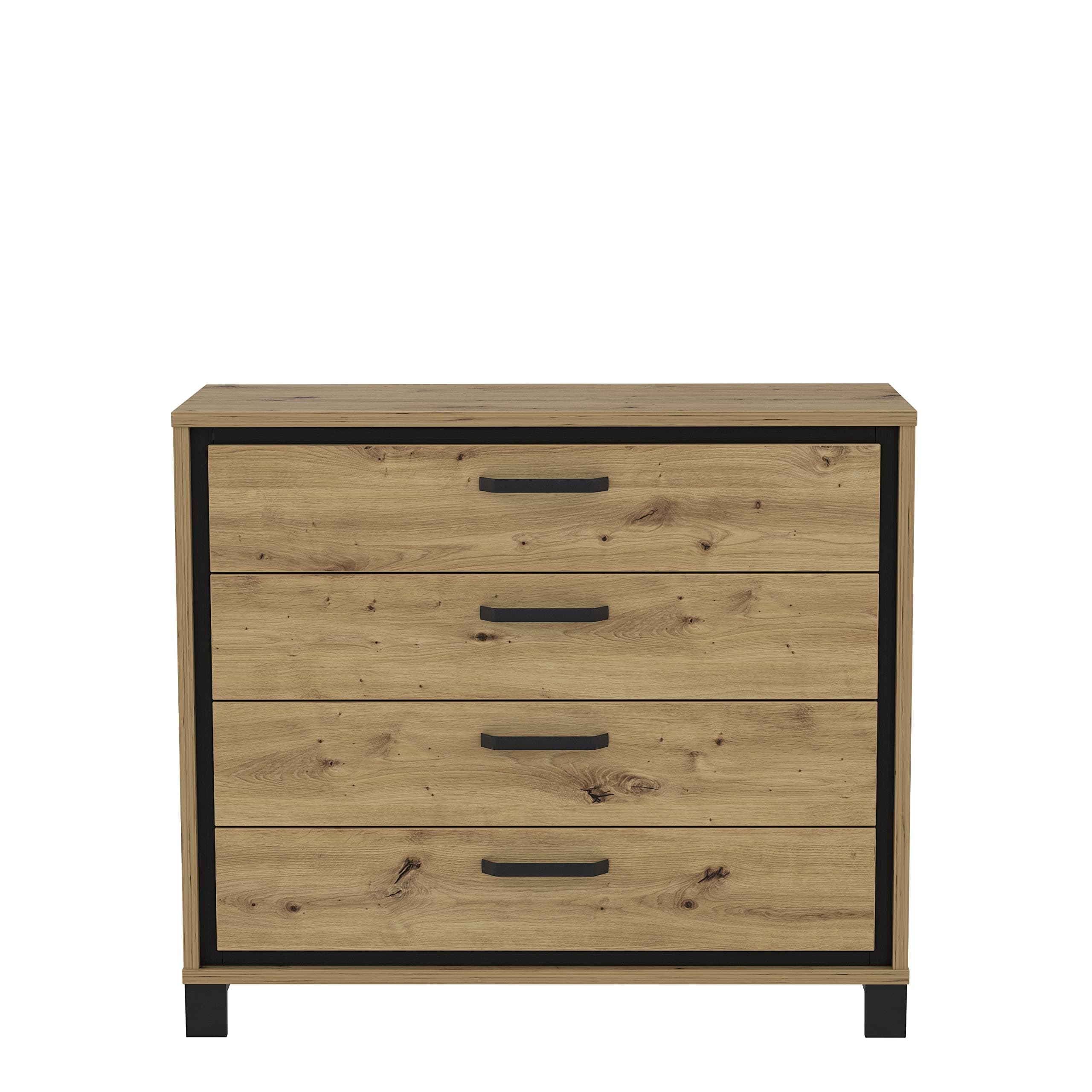 🌟🌟🌟 Großer Deal! FORTE TRONDHEIM Kommode mit 4 Schubladen 🌟🌟🌟