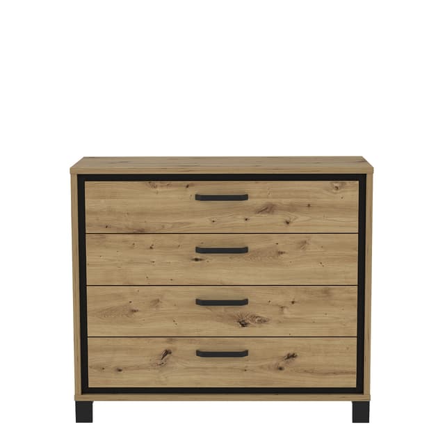 🌟🌟🌟 Großer Deal! FORTE TRONDHEIM Kommode mit 4 Schubladen 🌟🌟🌟