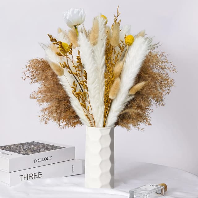 Natürliche Trockenblumen Pampasgras Deko 🌾 Getrocknete Pampasgrasdekoration