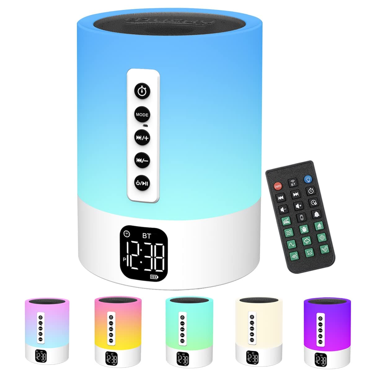 6 in 1 Tragbarer Bluetooth-Lautsprecher mit Licht - Coole Geschenkidee!