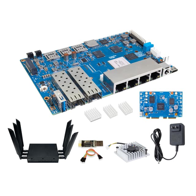 🍌 Banana Pi BPI-R4 WiFi 7 Wireless Dual-Band WiFi Router Board OpenWRT Bundle3 🚀