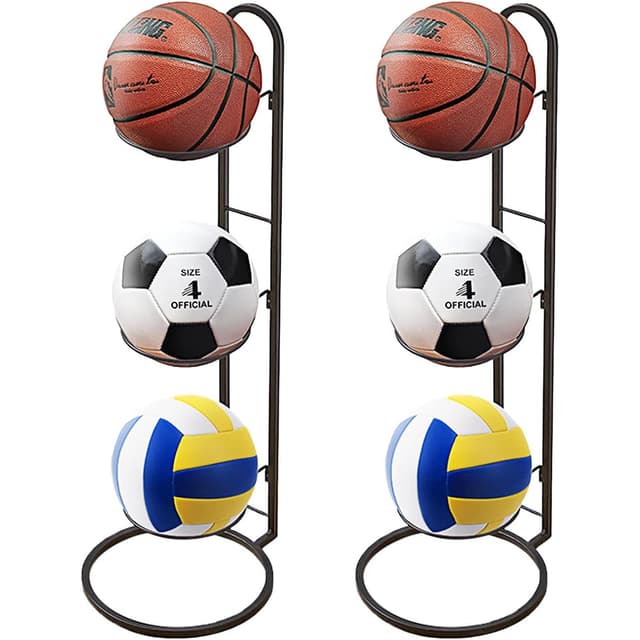3-stufiges Ballständer aus Metall - Sportgeräte-Organizer 🏀