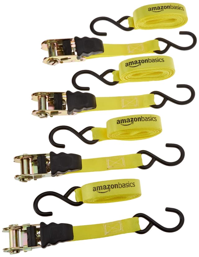 🔒 Amazon Basics Spanngurt - 4 Stück, Ratsche - Sonderangebot!