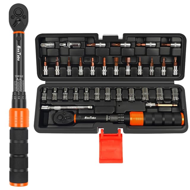 🔧 Drehmomentschlüssel Fahrrad 1/4", 2-24 Nm 33-tlg. Set Torque Wrench 🔧