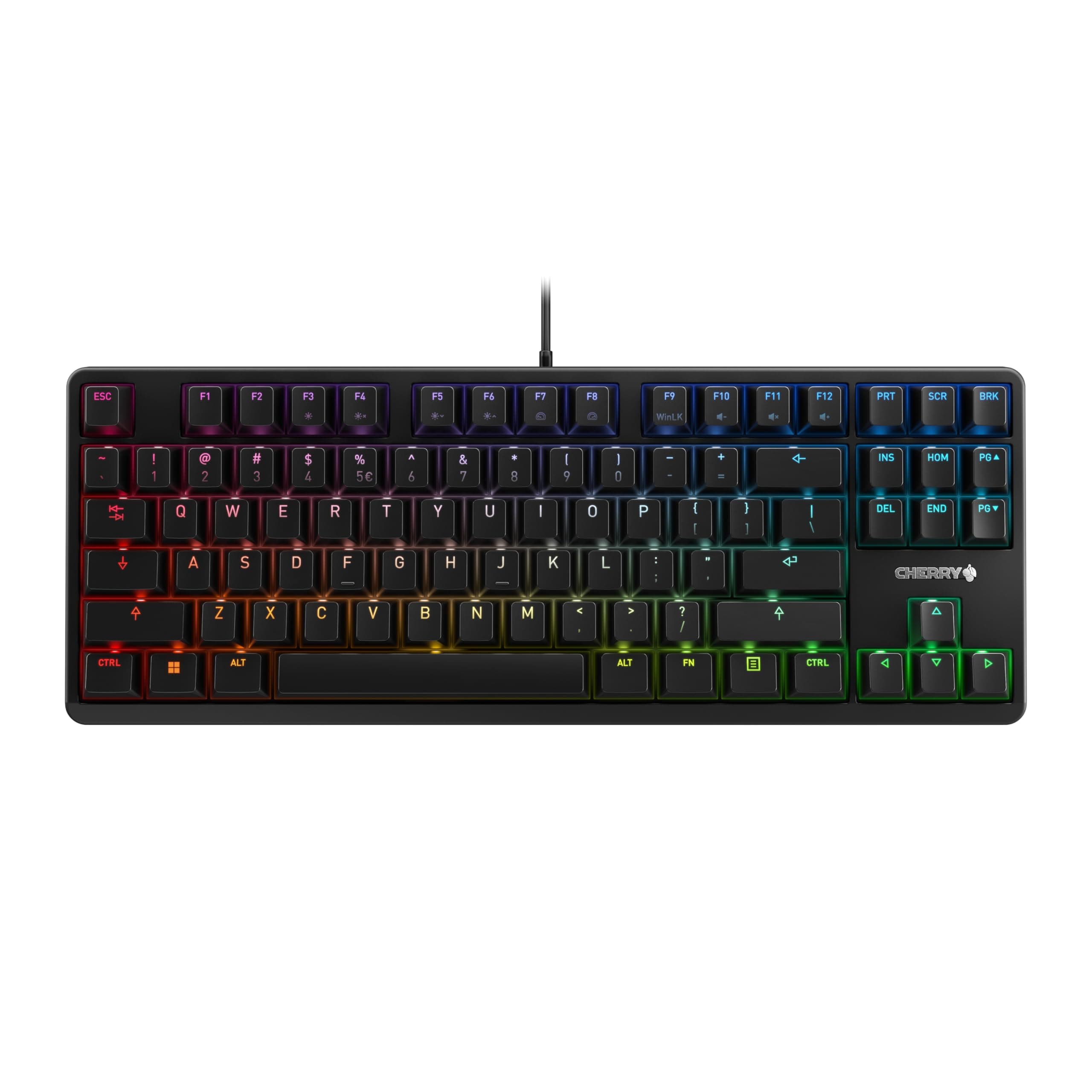 CHERRY G80-3000N RGB TKL Gaming-Tastatur mit MX SILENT RED Switches 🎮🌈