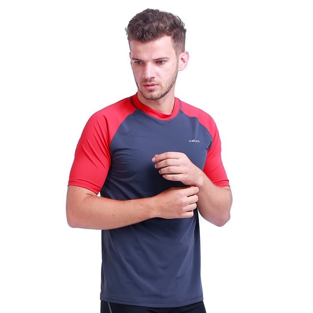 H.MILES Herren Rash Vest Rashguard Kurzarm 🏄‍♂️🏊‍♂️🏝️