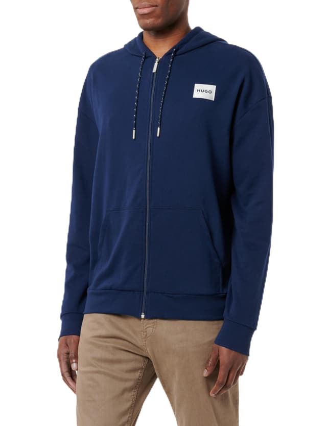 🔥 Mega Deal: HUGO Herren Silver Logo Jacket H Loungew_Sweatshirt L Dark Blue407