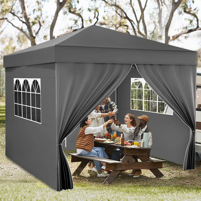 YITAHOME 3X3M Outdoor Pop Up-Pavillon mit Seite Faltpavillon 🏕️
