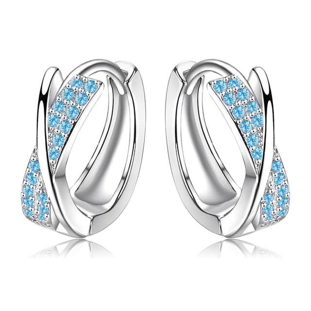Creolen Silber 925 mit Zirkonia für Damen Mädchen - Angebot 🌟