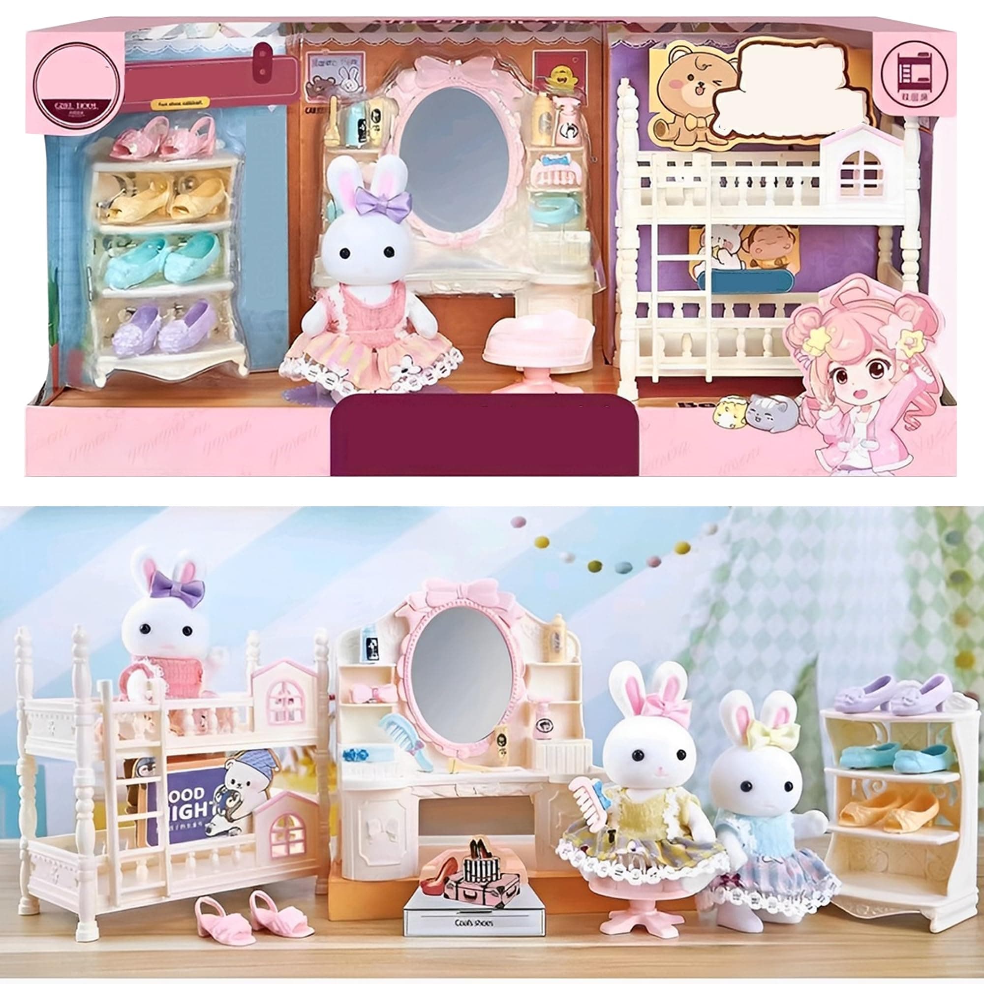 SQAQS Dollhouse - Mein Traumhaus 🏰 Spielset für Kinder ab 3 Jahren