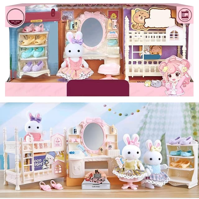 SQAQS Dollhouse - Mein Traumhaus 🏰 Spielset für Kinder ab 3 Jahren