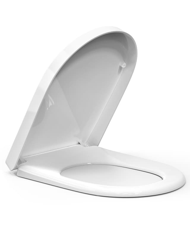 🚽🛠️ Pipishell Toilettendeckel mit Absenkautomatik - Premium D-Form Klobrille aus Duroplast