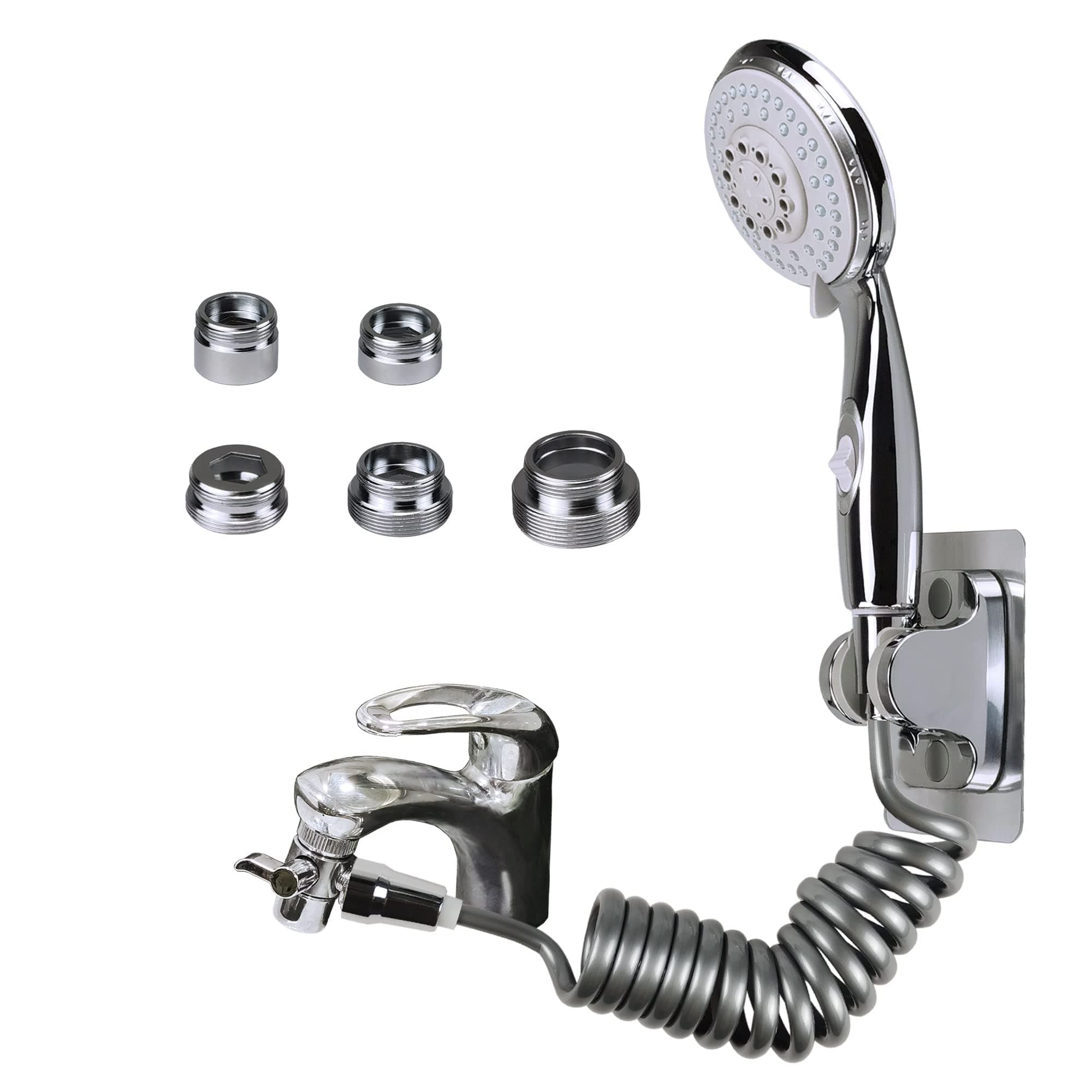 🚿 Bretoes Duschbrause-Set, Edelstahl, Silber 🛁