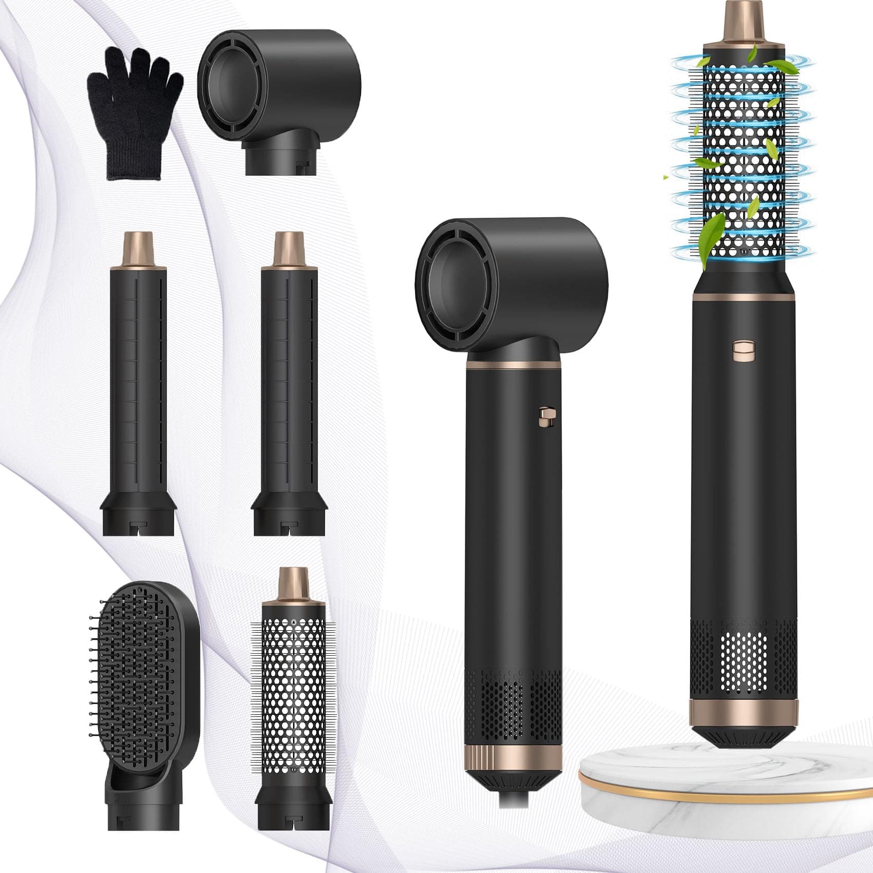 Hairstyler Set 5 in 1, Airstyler, 1000W Multi-Magic Styler Profi Hairstyler Haartrockner