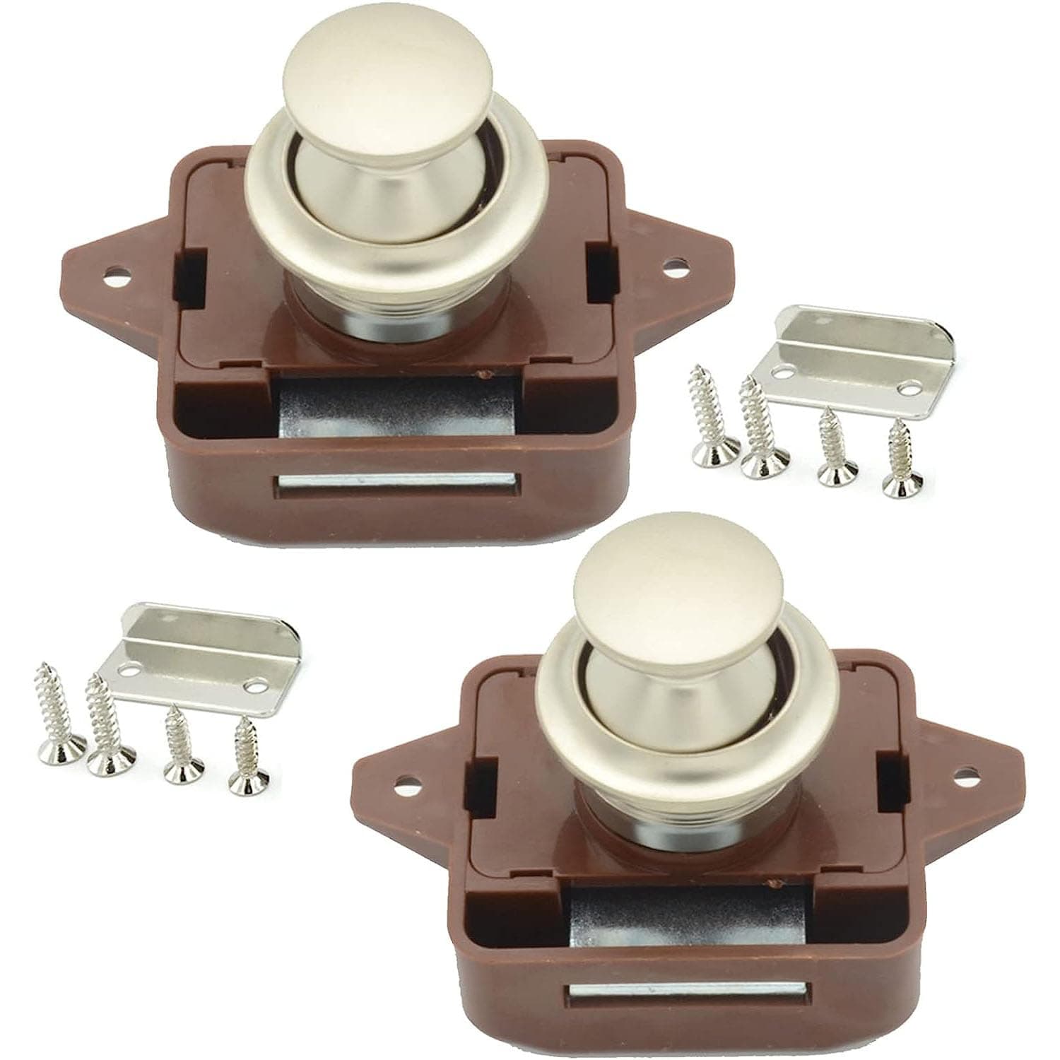 🗝️ Ktnyl 2 Stück Push Lock, Keyless-Schrank Lock, Cabinet Lock Catch - Deal!