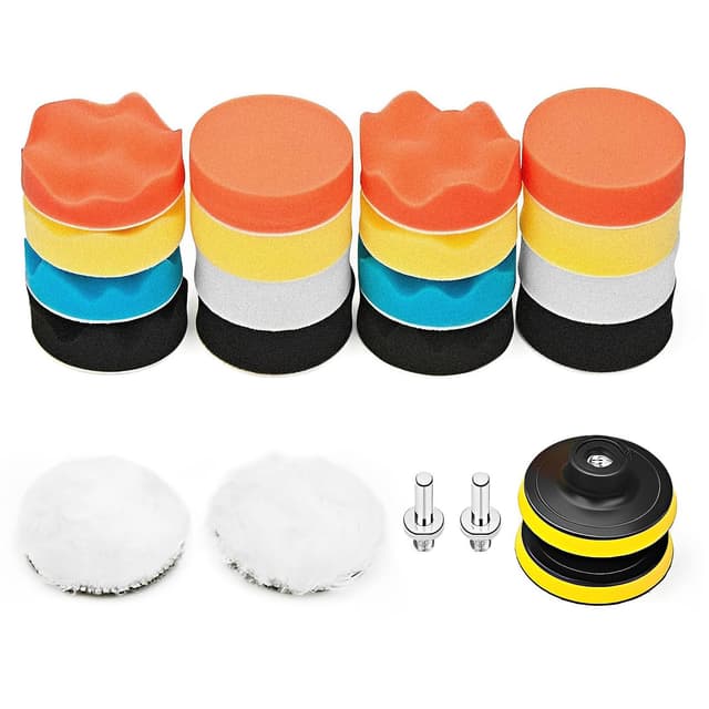 🚗 Polierschwämme Pads Set, 22 Stück für Auto Poliermaschine 🛠️