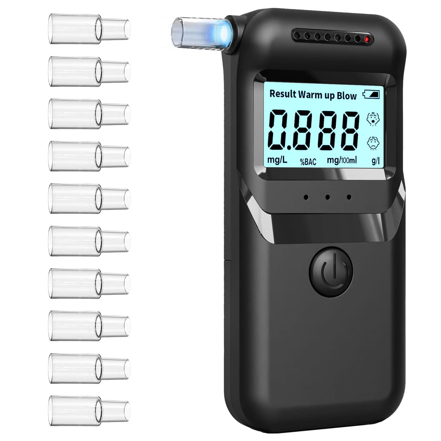 🎉 Super Deal! Hochpräziser Alkoholtester MTTT5 mit Farbigem LCD-Anzeige