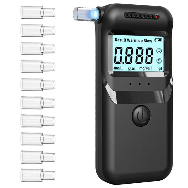 🎉 Super Deal! Hochpräziser Alkoholtester MTTT5 mit Farbigem LCD-Anzeige
