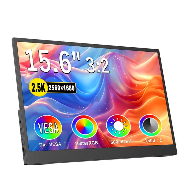 🌟 Kyyivwine 15,6 Zoll 2.5K Tragbarer Monitor 🌈💻🎮
