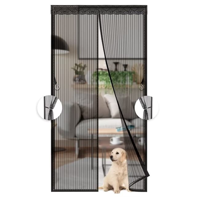 Phantasy® Schwarz Fliegengitter Balkontür 90x220 CM
