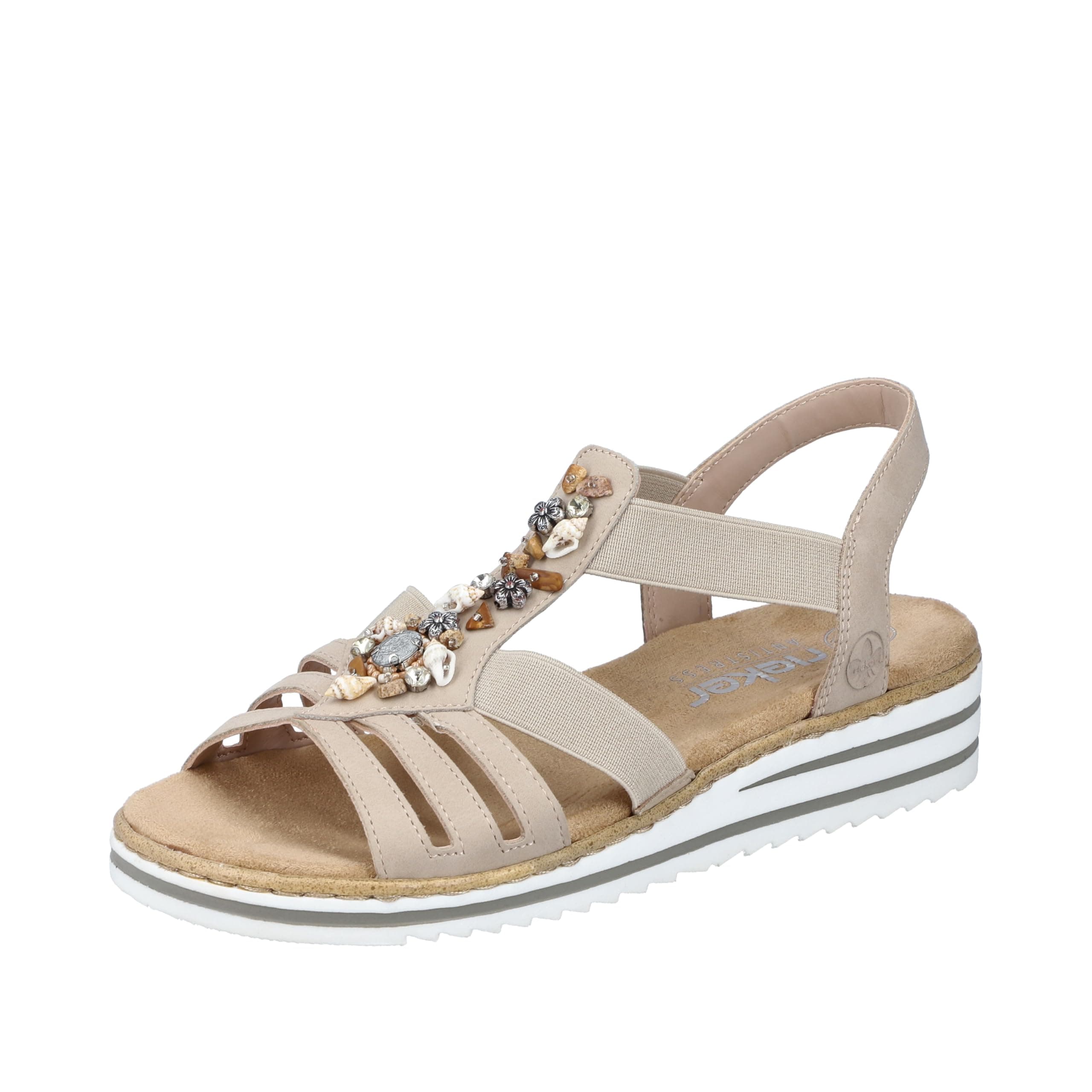 🌞 Sommer-Highlight! Rieker Damen Sandale 39 EU Beige - Nur 39.5€